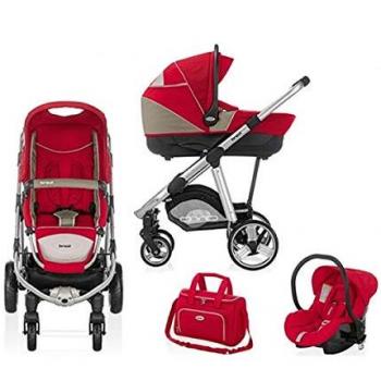 Rosso 089: Tris di Comfort per Bambini (Carrozza, Passeggino, Seggiolino)