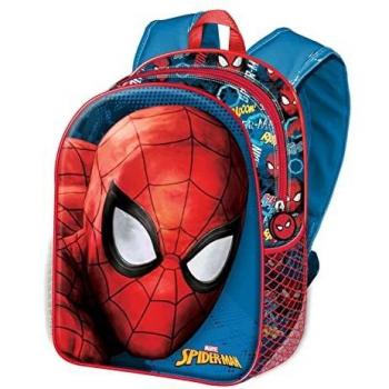 Mochila 3D Spiderman Mistery, Pequeña, Rojo