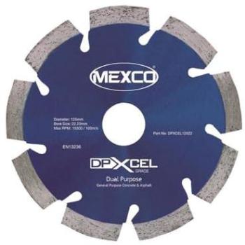 MEXCO DPXCEL12522 XCEL Dual-Purpose Diamond Blade, 125 mm × 22 mm