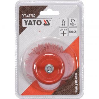 Brosse à disque nylon YATO 75 mm YT-47782