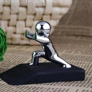 Decorative Zinc Alloy Little Person Door Stoppers with Rubber Feet