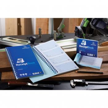 Challenge Triplicate Receipt Book Carbonless Taped Cloth Binding Pack of 10