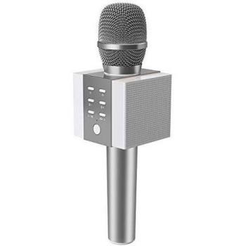 TOSING 008 Wireless Bluetooth Karaoke Microphone，Louder Volume 10W Power, More Bass, 3-in-1 Portable Handheld Double Speaker Mic Machine for iPhone/Android/iPad/PC