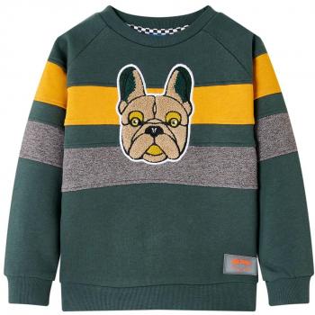 Felpa Bambino Verde Scuro Taglia 92