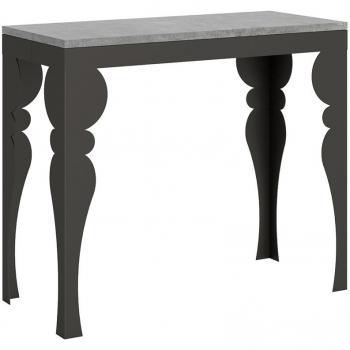 Consola extensible 90x40/300 cm Paxon Evolution marco cemento