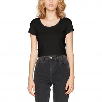 Camiseta ONLY Onllive Love, Estilo Crop, Talla X-Large, Negro