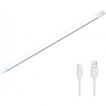 Striscia Luminosità Fredda 48 LED per Armadio 58 cm – Ricarica USB