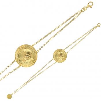 Les Trésors De Lily Cléopatra Gold‑Silver Artisan Bracelet