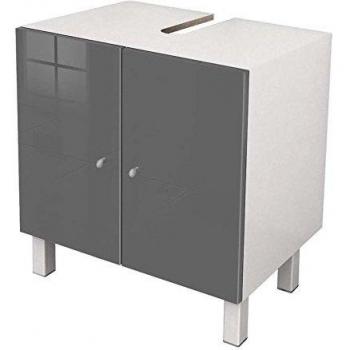 Mueble Bajo Lavabo Negro Gris 65x42x60