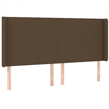 VidaXL LED‑Kopfteil Dunkelbraun 203×16 cm, 128 cm Stoff