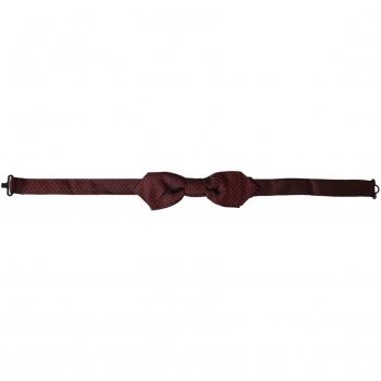 Red Silk Adjustable Neck Bow Tie by Dolce & Gabbana
