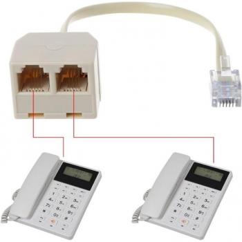 Conector Divisor de Teléfono 6P4C