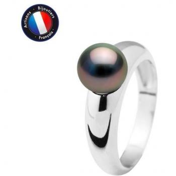 Argent 925 Perle de Tahiti – Bague Jonc