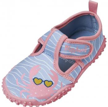 Chaussons de mer enfant Playshoes crabe bleu/rose