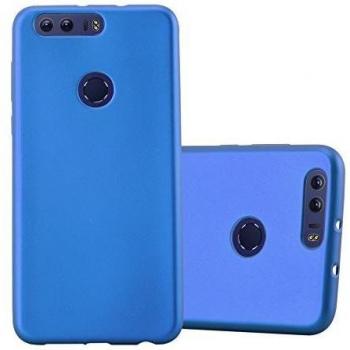 Cadorabo Blue Matte Metallic Cover für das Honor 8 Premium Smartphone