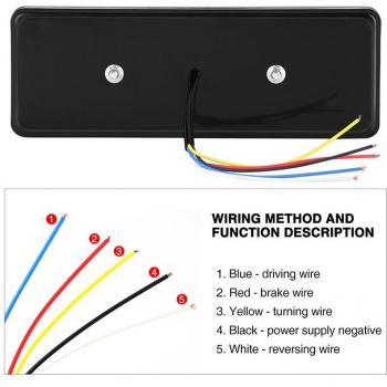 Señalador Luminiscente 75 LED 12V DC Rectángulo para Transporte Público