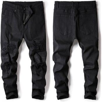 Slim Pantalon Hip-Hop Noir