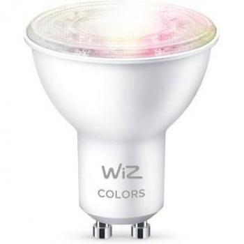 Ampoule LED WiFi WiZ‑Smart 4,7 W GU10 RGB à lumière programmable