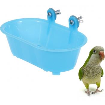 Mirror-Base Parrot Bath Toy