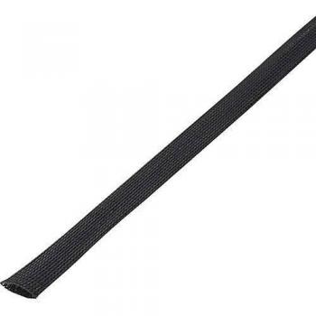 Tru Components Braided Cable Sleeve Grey PET 30-37 mm 5 m