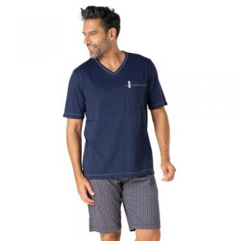Pyjama homme Eminence bleu en coton durable