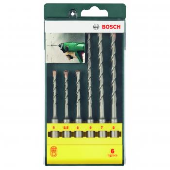 2607019448 Bosch 6‑Piece SDS Plus Drill Bit Ensemble