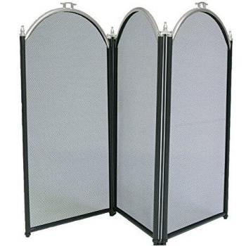 Pare-étincelles trois portes finition chrome