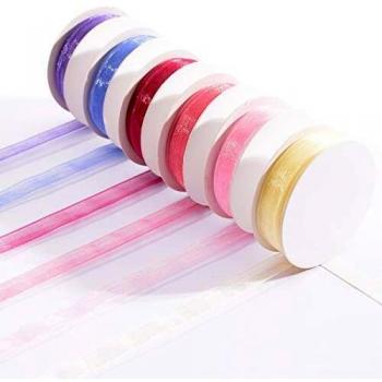 Vita Creativa Organza – Nastro Rosa & Mix 6 mm × 2 m