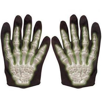 Widmann 8408G Halloween Skelett Handschuhe für Kinder