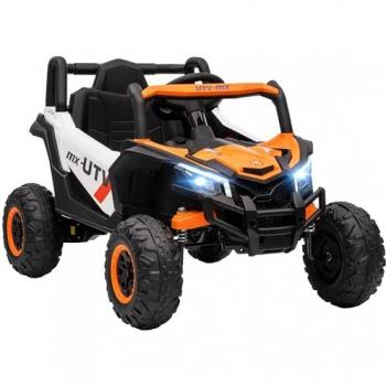 SparkJoy 12V Kid’s Orange Ride‑On Car with Remote