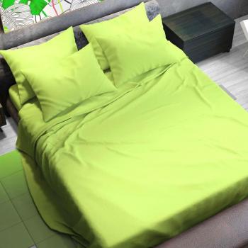 Drap Housse Vert 100% Coton 180x200