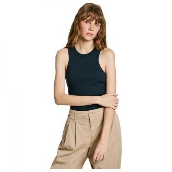 Pepe Jeans Maglietta Marian Navy (M) – Casual, Cotone, Senza Maniche/Cinghie