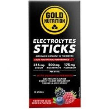 Électrolytes en Bâtons Gold Nutrition Saveur Fruits des Bois – 10 sachets