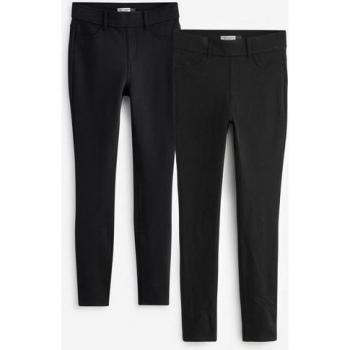 Leggings denim 100% jersey, taille haute, pack double (brushed/non brushed)