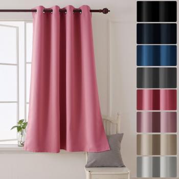 Deconovo Pink Thermal Insulated Blackout Curtain 52x 54