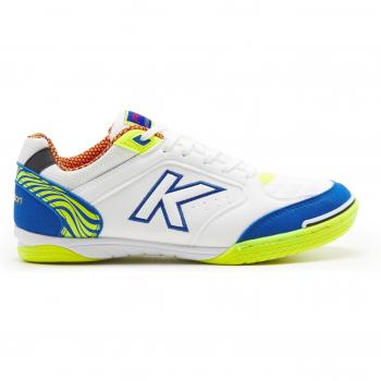 UK Men’s 10 Kelme Precision Indoor Football Footwear (White/Lime)