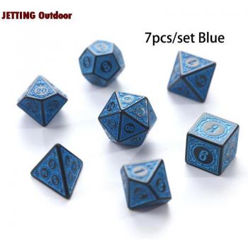 Set de Dados 7‑Piezas Poliédrico para Dungeons & Dragons – D4, D6, D8, D10, D12, D20