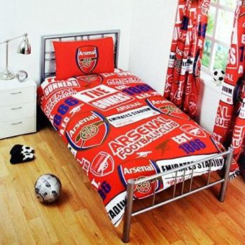 Arsenal FC Kids Official Red Football Crest Duvet Set