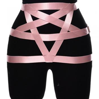 Arnés sexy hueco con diseño de pentagrama