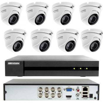 Pack Vidéo Surveillance Dome 8 Caméras 4MP Hikvision 2 To