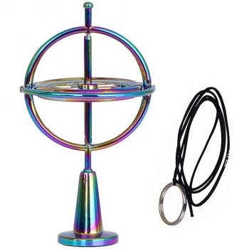 Gyroskopisches Fingerspiel mit Metallkreisel