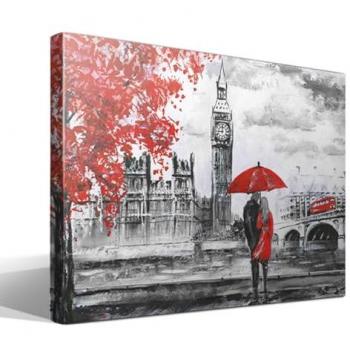 Big Ben Retrato: Alta Resolución, 3 cm Marco Madera