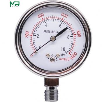 Manomètre YE60 10 kPa – compteur de gaz à micro‑pression et sécurité anti‑surpression