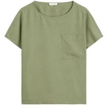 Damen Kurzarmbluse forest moss von Marc O'Polo, Gr. 44