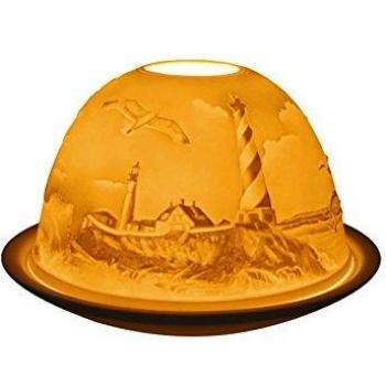 Light-Glow Lighthouse Candle Holder, 5.11 x 4.72 x 3.14