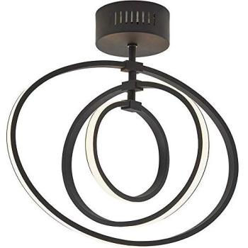ShadowLoop 21W Black LED Flush Ceiling Light