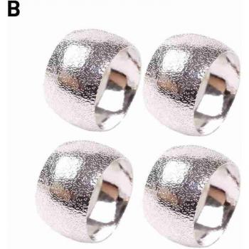 Anillos para Servilletas de Metal para Decoración Navideña