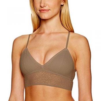 DKNY Bralette de encaje con espalda de nadador para mujer
