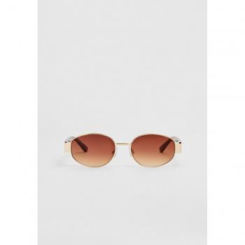 Stradivarius Metal Temple Sunglasses Brown OS