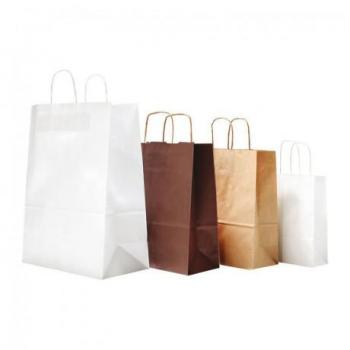 Cabas en kraft blond 320 x 430 mm (250 sacs)